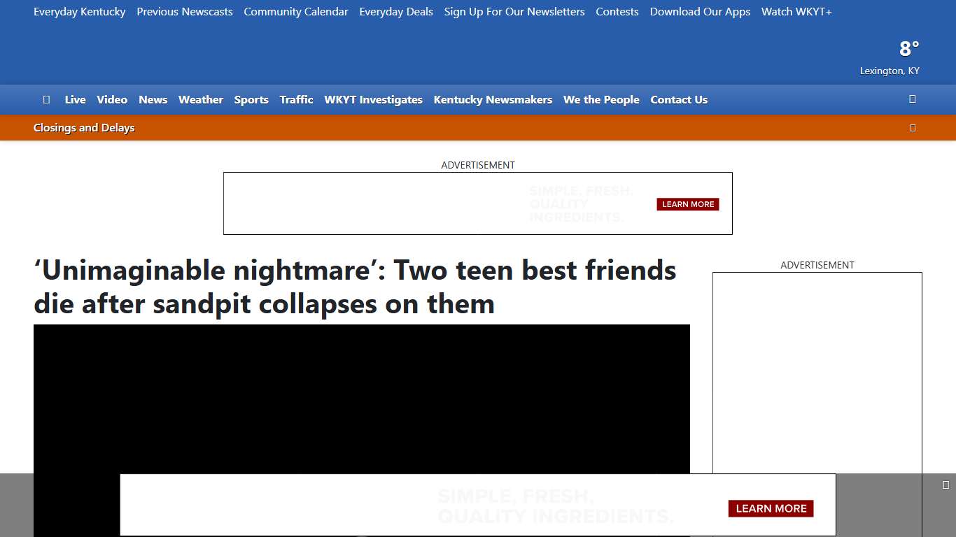 ‘Unimaginable nightmare’: Two teen best friends die after sandpit collapses on them