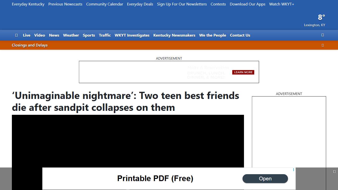 ‘Unimaginable nightmare’: Two teen best friends die after sandpit collapses on them